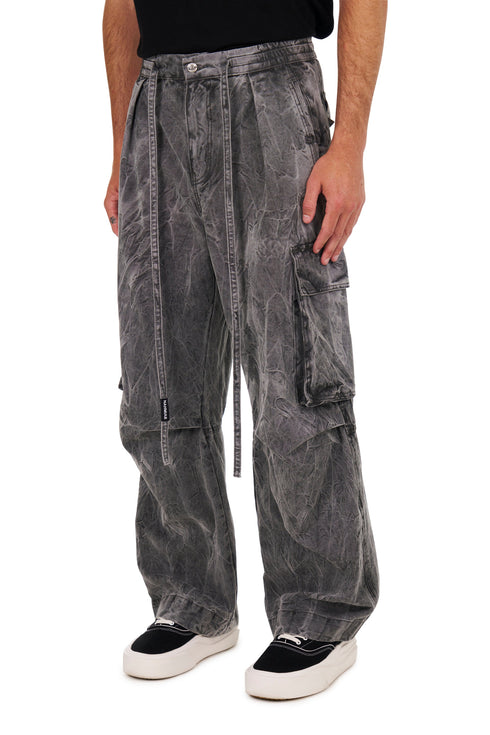 NAHMIAS Washed Pleated Cargos Mens Apparel