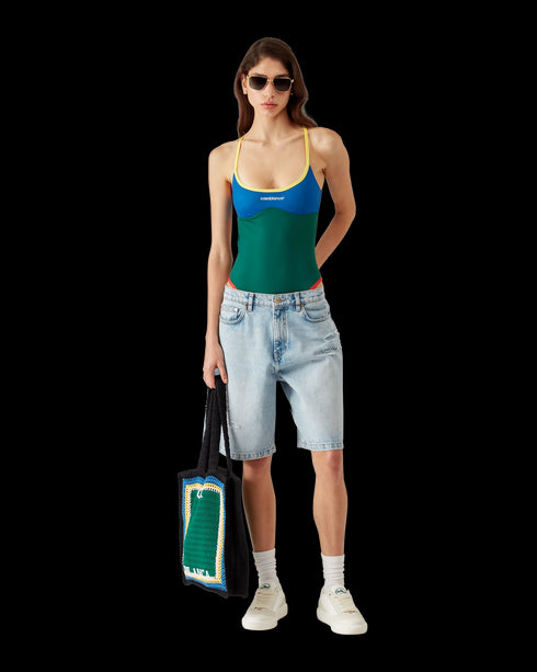 CASABLANCA Colourblock Swimsuit Womens Apparel
