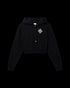 CASABLANCA Pearl Diamond Cc Patch Crop Hoodie Womens Apparel