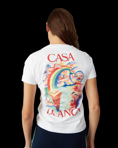 CASABLANCA Nature Teacher Printed Tee Womens Apparel
