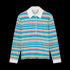 CASABLANCA Stripe Towelling Polo Shirt Womens Apparel