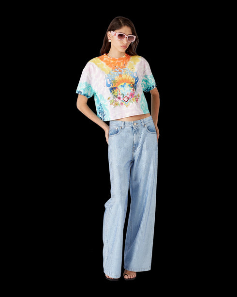 CASABLANCA Surf Trip Printed Embellishment Womens Apparel