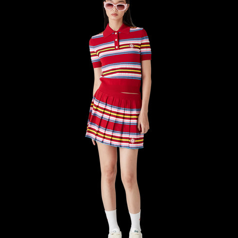 CASABLANCA Stripe Polo Shirt Womens Apparel