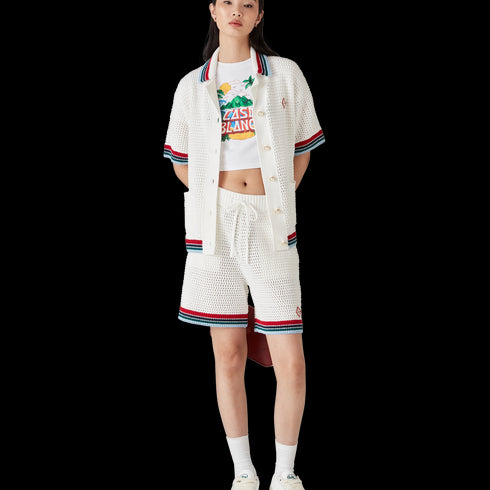 CASABLANCA Gothic Crochet Shirt Womens Apparel