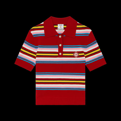 CASABLANCA Stripe Polo Shirt Womens Apparel