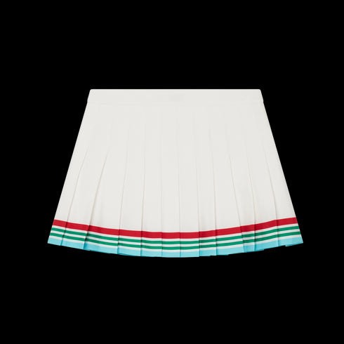 CASABLANCA Casa Way World Series Pleated Silk Skirt Womens Apparel