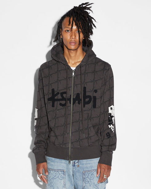 KSUBI 999 Zip Thru Kash Hoodie Mens Apparel