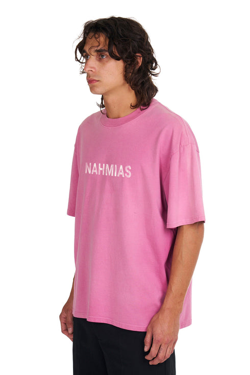 NAHMIAS Aged Logo Boxy T-shirt Mens Apparel
