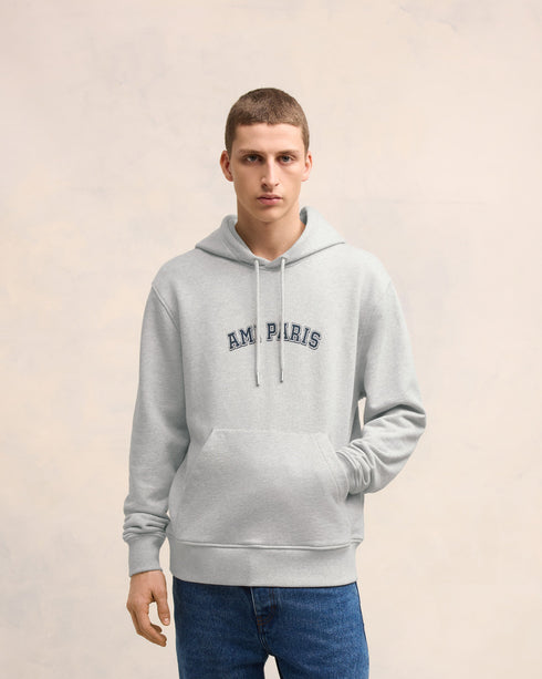 AMI PARIS hoodie in loopback organic cotton fleece Unisex Apparel