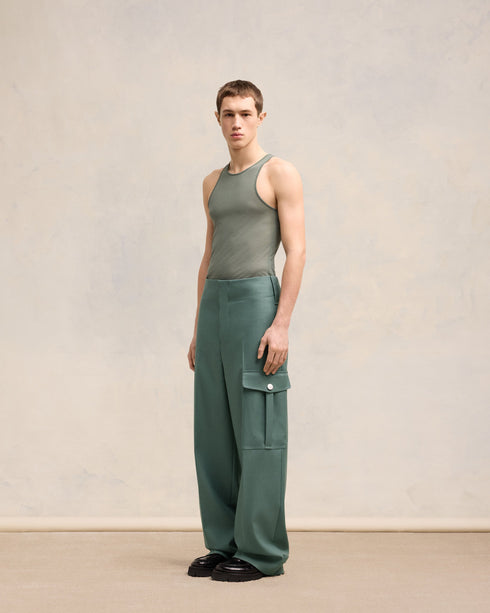 AMI PARIS Pants Militaire Stright Fit Unisex Apparel