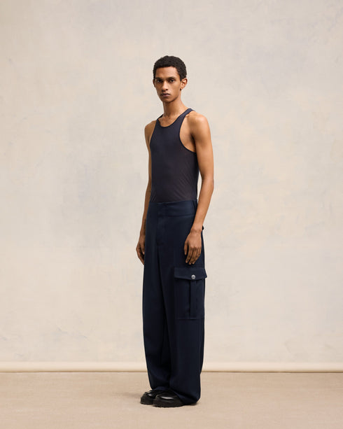 AMI PARIS Pants Militaire Stright Fit Unisex Apparel