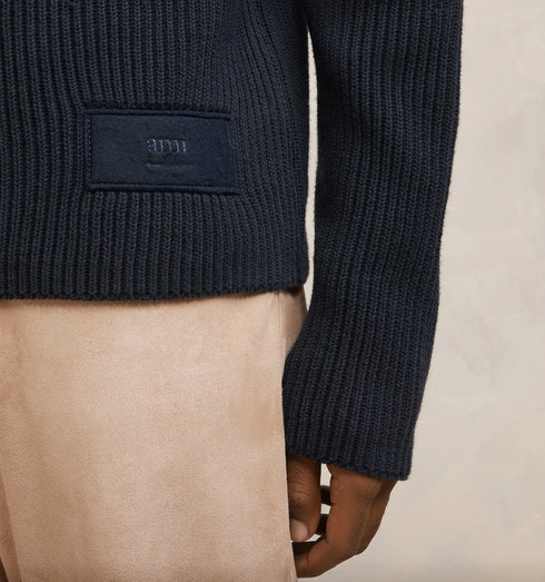 AMI Alexandre Mattiussi Crew Neck Sweater Mens Apparel