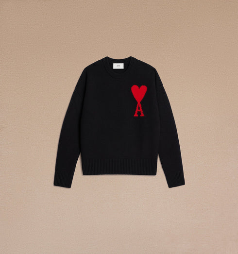 AMI Pull Ami De Coeur Rouge Mens Apparel