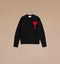 AMI Pull Ami De Coeur Rouge Mens Apparel