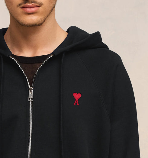 AMI PARIS Ami De Coeur Zipper Hoodie Mens Apparel