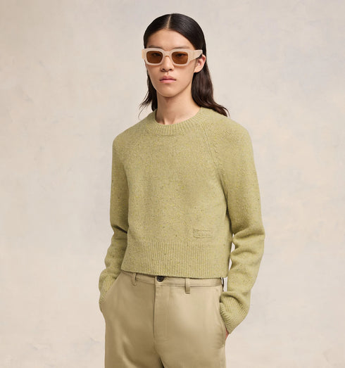 AMI PARIS Pull Col Rond Embroderie Ami Mens Apparel