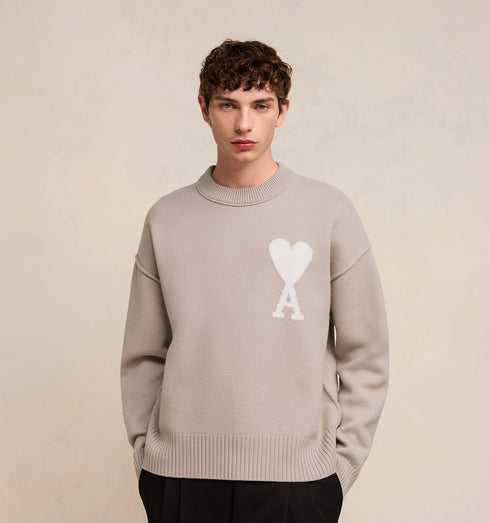 AMI PARIS Pull Ami De Coeur Sweater Mens Apparel