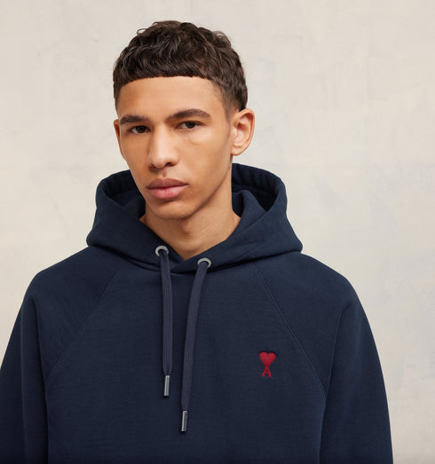 AMI Red Ami De Coeur Hoodie Mens Apparel