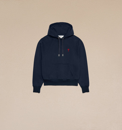 AMI Red Ami De Coeur Hoodie Mens Apparel