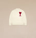AMI PARIS Pull Ami De Coeur Rouge Mens Apparel