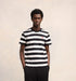 AMI PARIS Striped Ami de Coeur T-shirt Mens Apparel