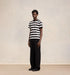 AMI PARIS Striped Ami de Coeur T-shirt Mens Apparel