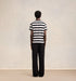 AMI PARIS Striped Ami de Coeur T-shirt Mens Apparel
