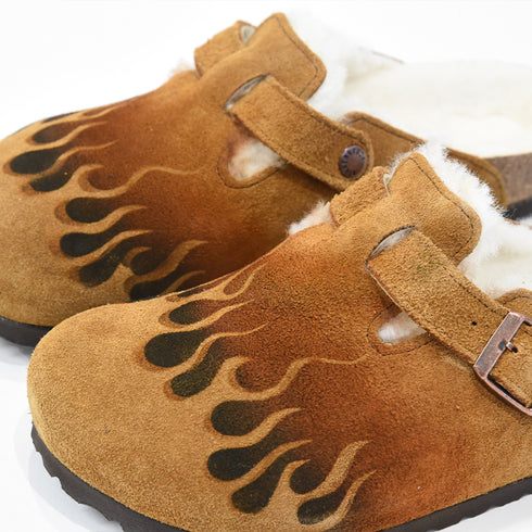 Birkenstock Asphalt X Loso Boston Shearling Unisex Slippers