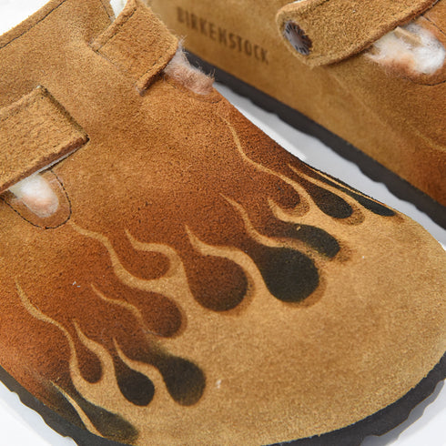 Birkenstock Asphalt X Loso Boston Shearling Unisex Slippers