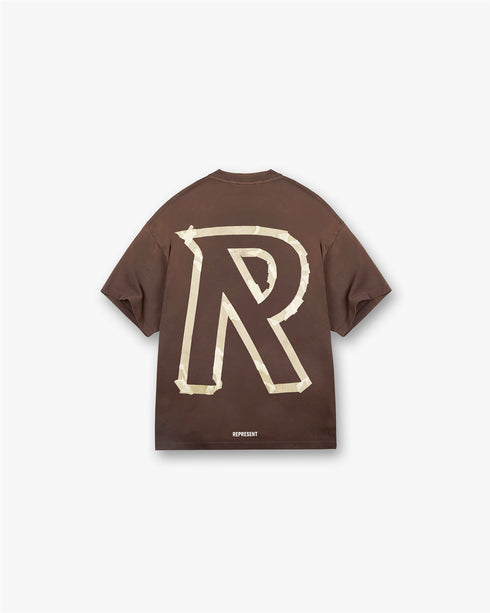 REPRESENT Masking Tape Initial T-shirt Mens Apparel