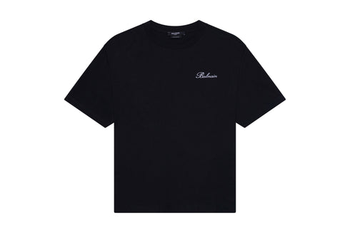 BALMAIN S/S Tee Small Cursive Logo Kids Apparel