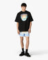Black Airspray Oversized Short Sleeve T-Shirt back