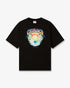 Black Airspray Oversized Short Sleeve T-Shirt front
