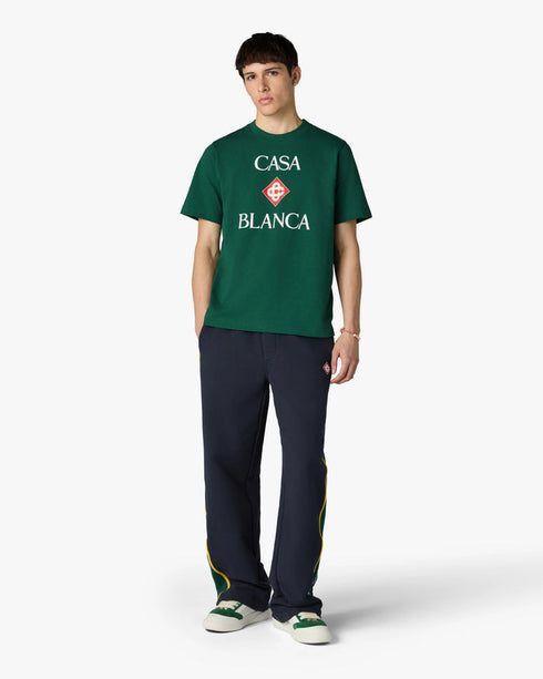 Green Casablanca Diamond Logo T-Shirt back