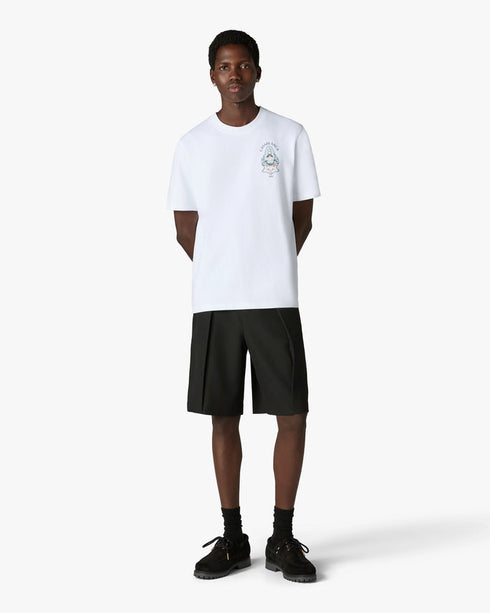 White Hotel Emblem Short Sleeve T-Shirt back