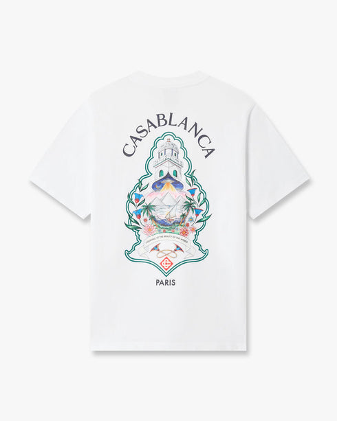White Hotel Emblem Short Sleeve T-Shirt front