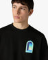 Casablanca Black & Mint L'Arche Short Sleeve T-Shirt – model back