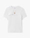 Casablanca White Ribbed Jewellery Short Sleeve T-Shirt – front