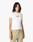 Casablanca White Ribbed Jewellery Short Sleeve T-Shirt – model profile