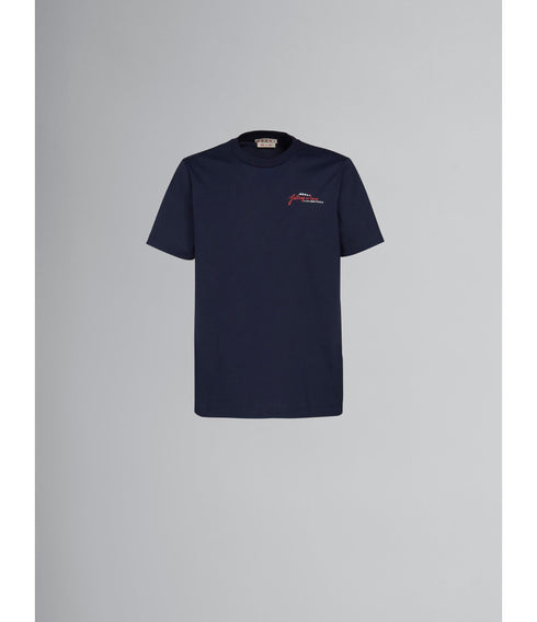 MARNI Crossword Heart Organic Cotton Jersey S/S T-shirt Mens Apparel