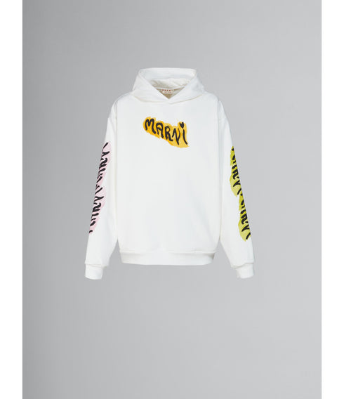 MARNI Graffiti Logo Loopback Sweatshirt Mens Apparel