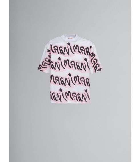 MARNI Big Logo Stripe Organic Cotton Jersey Mens Apparel