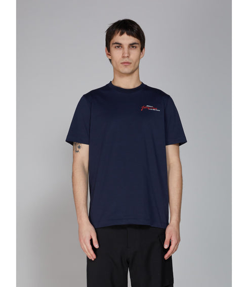 MARNI Crossword Heart Organic Cotton Jersey S/S T-shirt Mens Apparel