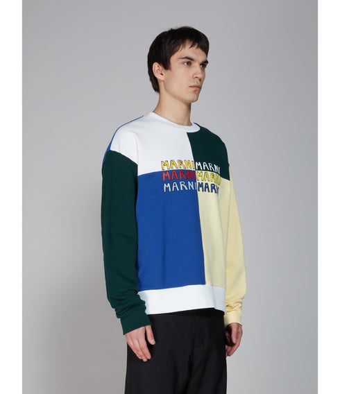 MARNI Puzzle Logo Brushed Sweatshirt Mens Apparel