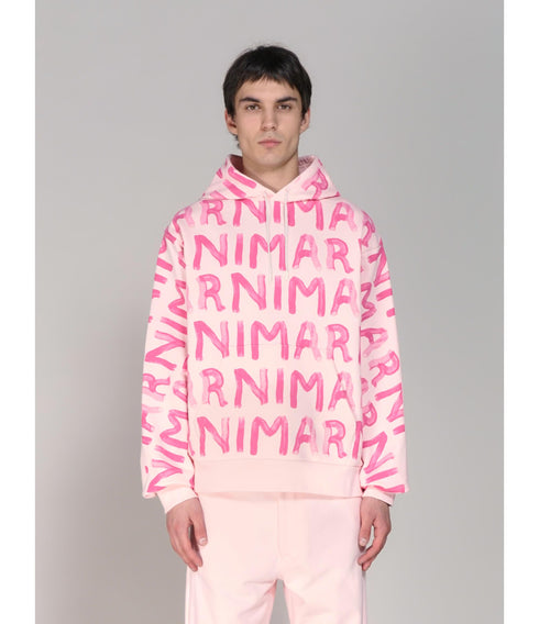 MARNI Logo Script Print Sweatshirt Mens Apparel