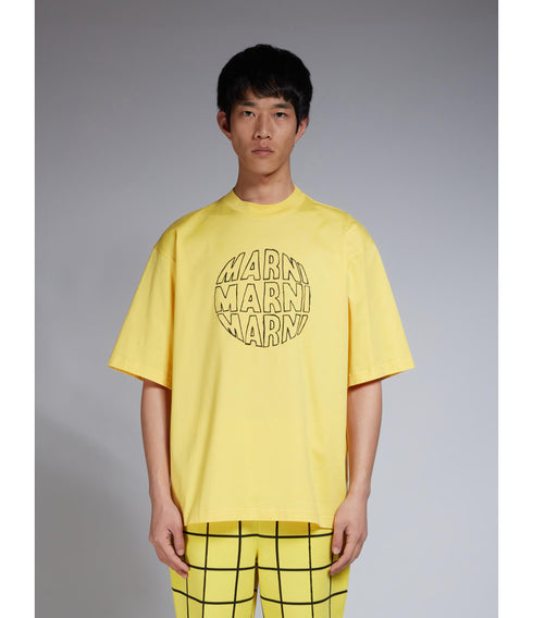 MARNI Circular Logo T-shirt Mens Apparel