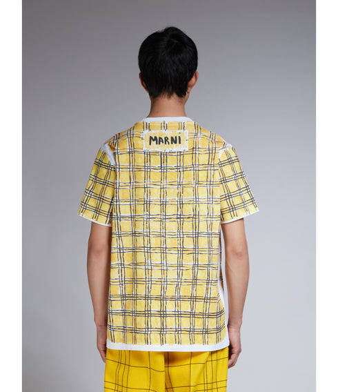 MARNI Check Two Organic Cotton Jersey Mens Apparel