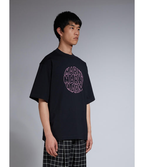 MARNI Circular Logo T-shirt Mens Apparel