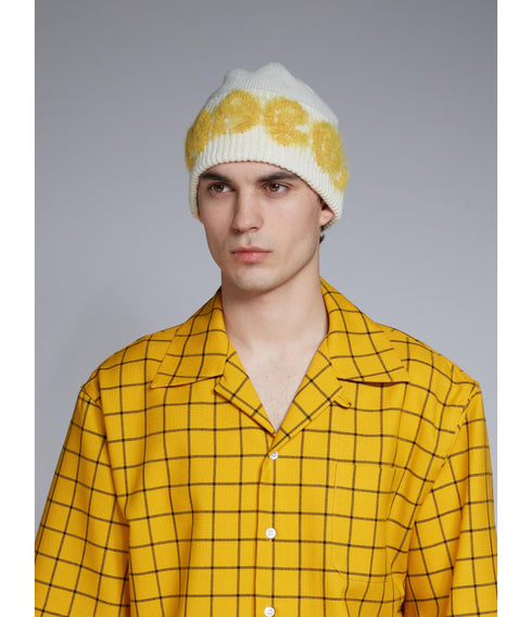 MARNI Logo Intarsia Shetland Wool Accessories