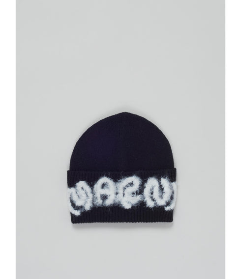 MARNI Logo Intarsia Shetland Wool Accessories